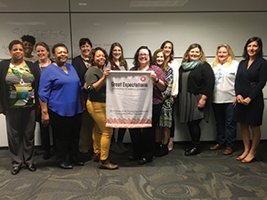 Several Great Expectation coaches from community colleges across the state of Virginia attend a training.
