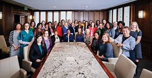 The Commission on the Status of Women includes members from each of UAB’s 12 colleges and schools who serve as advocates for female employees and students.