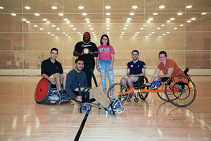SSD Students, Staff, and Alumni at Adapted Sports Night, 2017