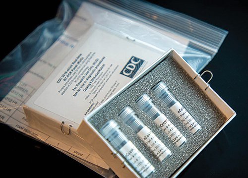 Photo of a COVID-19 test