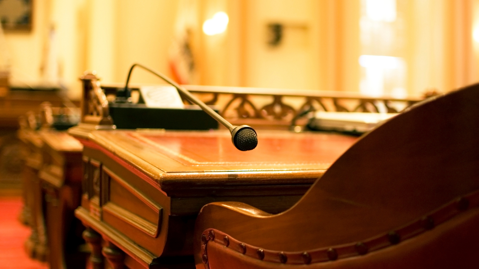 Photo of an empty seat in the U.S. Senate