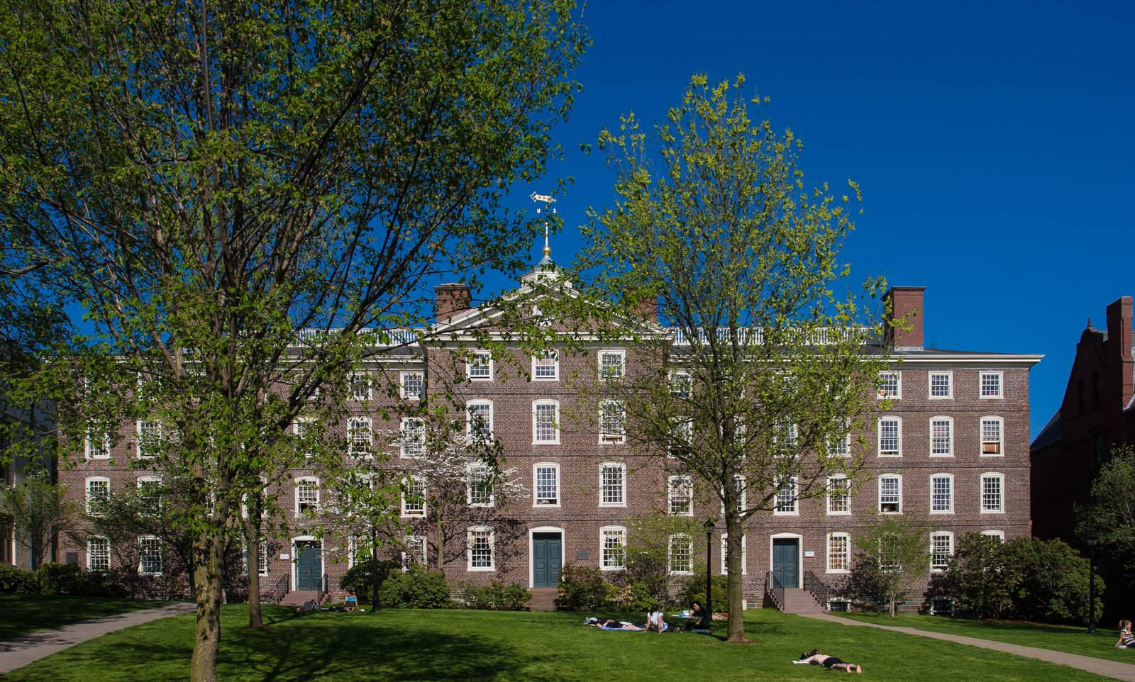 Photo of the University Hall at Brown University