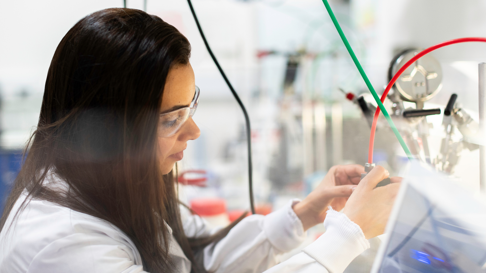 Photo of a woman engineer in a lab