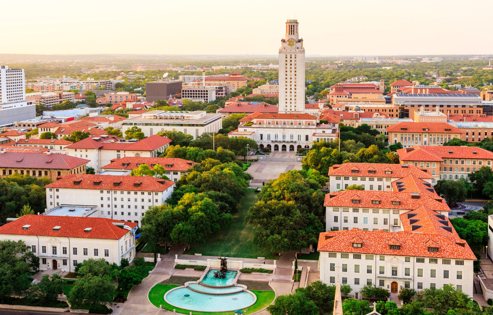 Photo of The University of Texas at Austin campus. The school, along with other UT System institutions, has paused DEI policies.