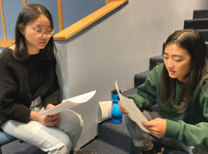 Middlebury students practice conflict transformation skills in the classroom. (Photo courtesy of Middlebury College)