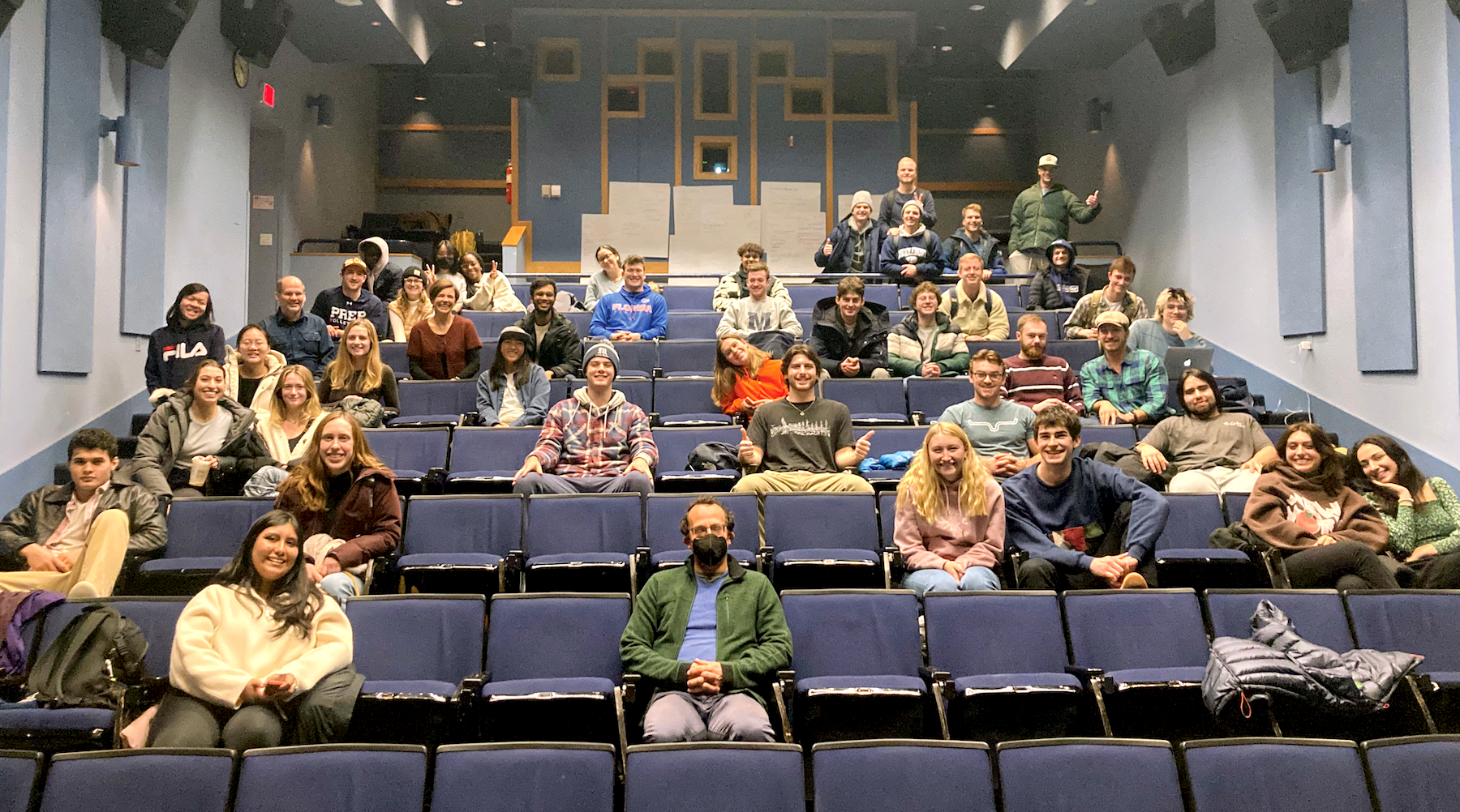 Students at Middlebury College in February 2023, on the last day of their Conflict Transformation Skills course.(Photo courtesy of Middlebury College)