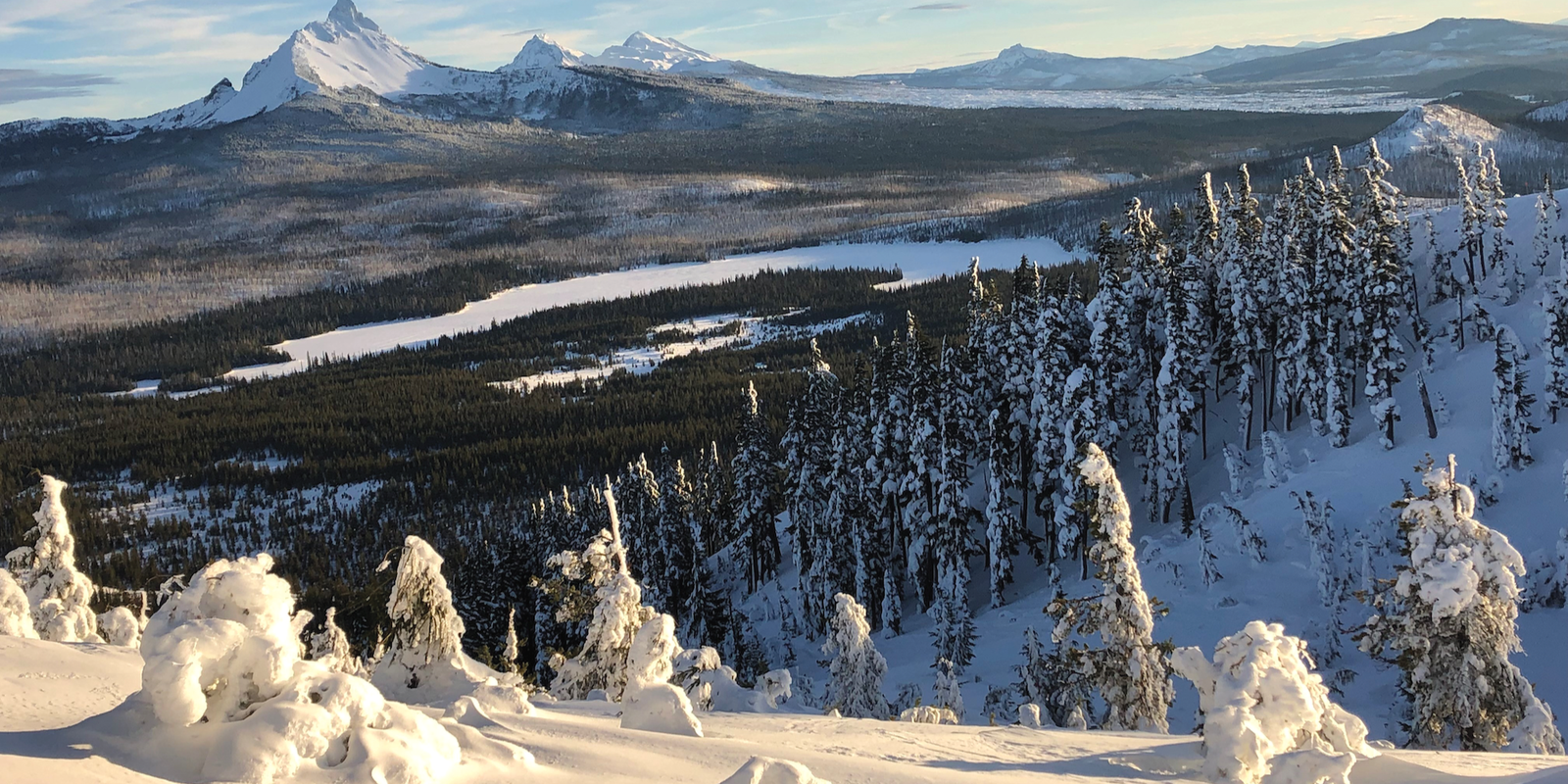 Oregon’s Three Sisters mountains are some of the highest in the state, with perpetual snow cover and glaciers that are shrinking every year. One of the projects a part of the JFI is looking at how receding glaciers impacts underrepresented communities. (Photo courtesy of Mark Carey)