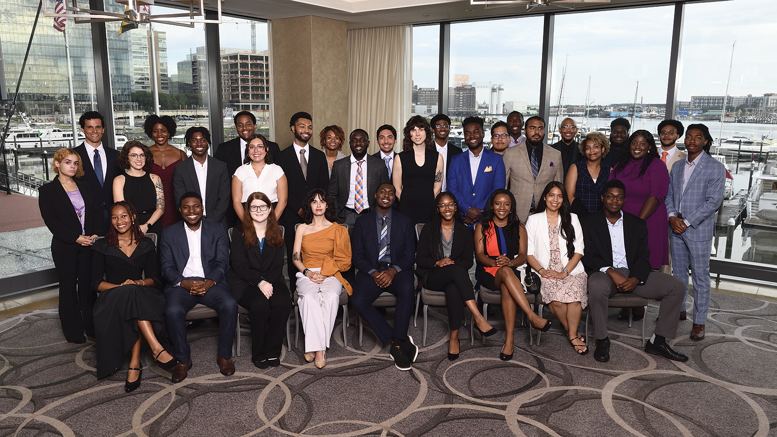 Through the Vivien Thomas Scholars Initiative (VTSI), JHU is developing a $150 million pathway program for underrepresented graduate students across more than 30 STEM disciplines. Above: The current cohort of VTSI scholars. (Photo courtesy JHU)