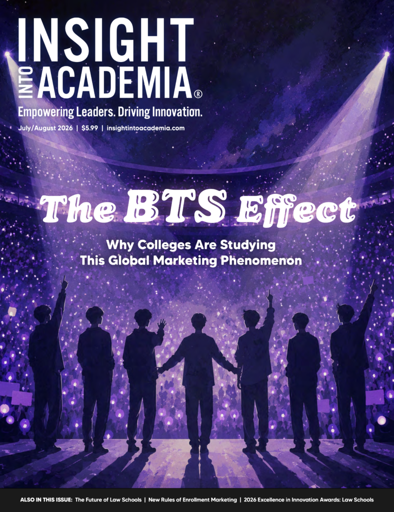 Insight Into Academia July/August 2026 cover, featuring The BTS Effect